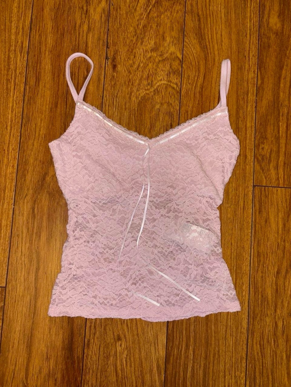 Pink Y2K lace corset top with adjustable straps
